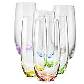 Склянки Bohemia Rainbow 350 мл для води 6 шт (25180/350S/D4662)