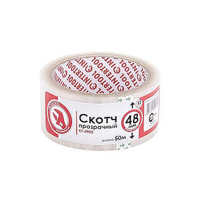 Скотч прозорий 48мм*50м*52мкм INTERTOOL KT-0902 mst mst