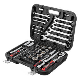 Набір інструментів 1/2" & 1/4", 82ед., Cr-V STORM INTERTOOL ET-8082 mst mst