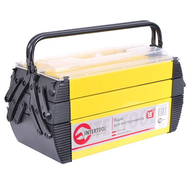 Скринька для інструментів металевий INTERTOOL BX-5018 mst mst, фото 1