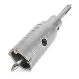 Комплект: свердло корончатое по бетону 40мм+Перехідник SDS Plus 100мм INTERTOOL SD-7040 mst mst, фото 3