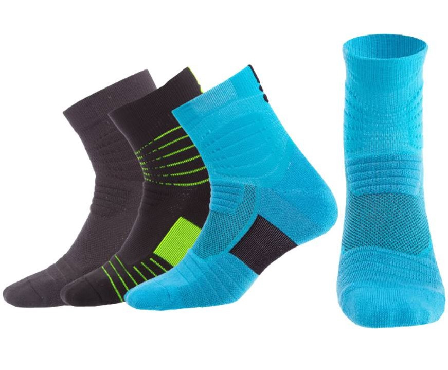 Шкарпетки баскетбольні Zelart Basketball Socks 3 пари р-р 40-45 (JCB3306), фото 1