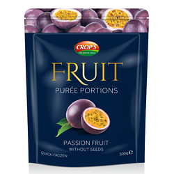 Пюре Маракуйя без цукру заморожене кубиками Crop's 500 г