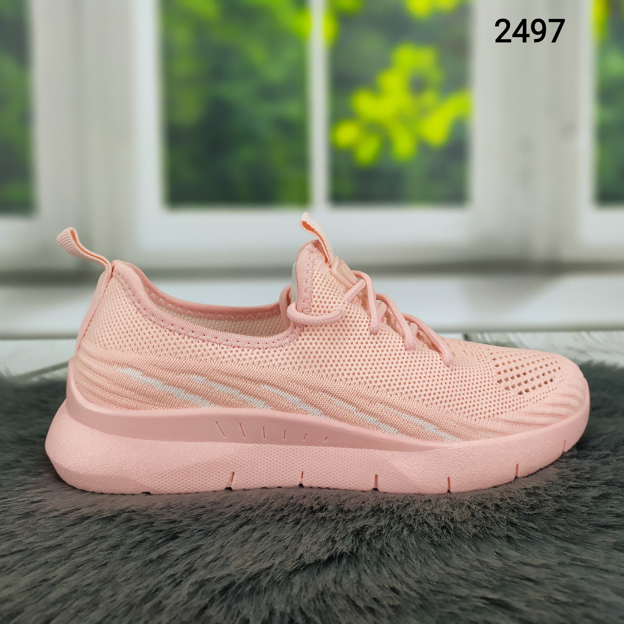 Жіночі кросівки, мокасини весняно-літні пудрові, Гіпаніс Україна, фото 1