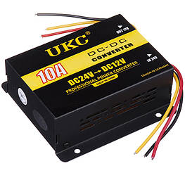Інвертор (перетворювач напруги) UKC DC/24v DC-12v 10A (3386)