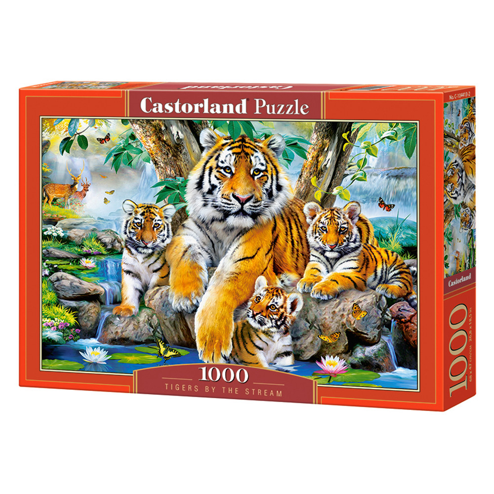 Пазл "Тигри в будинку", 1000 елементів Castorland (5904438104413)