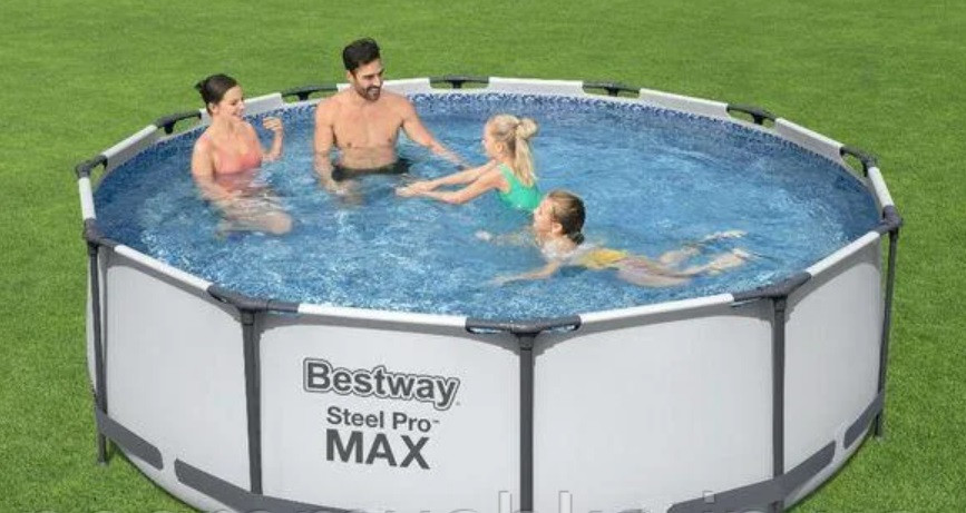 Каркасний басейн Bestway 56260 Steel Pro Max розмір 366х100, фільтр-насос, V 9150 л