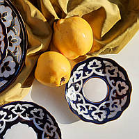 Блюдце порцеляне серії "ПАХТА" d 12.5 см. Узбекистан