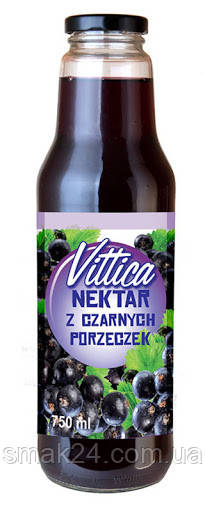 Нектар з чорної смородини Vittica Nektar Польща 750 мл