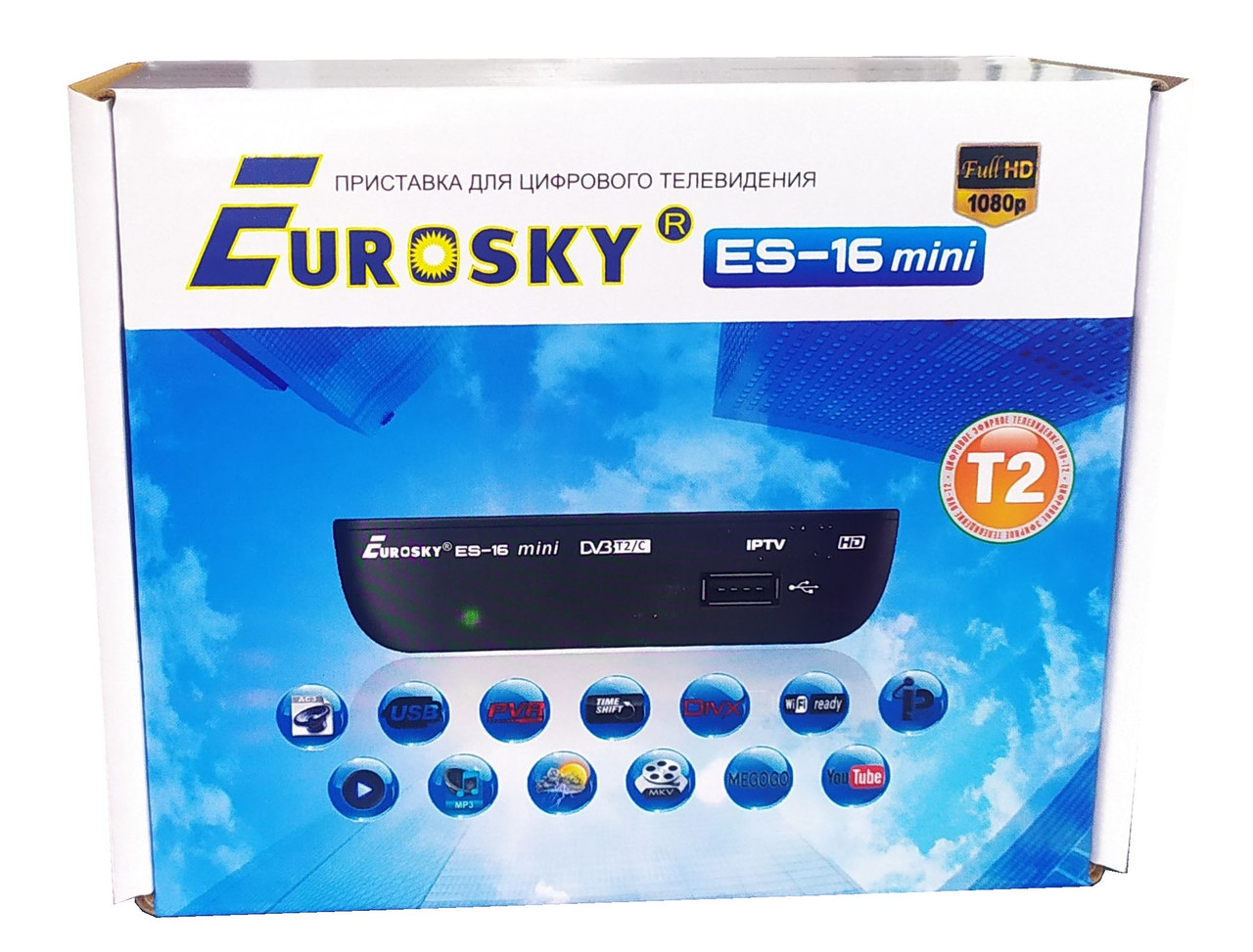 Т2 ресивер тюнер Es-16mini ТМ Eurosky оптова ціна