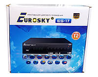 Оптом Т2 ресивер тюнер Es-17 ТМ Eurosky металевий корпус