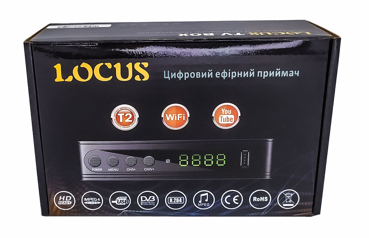 Т2 ресивер тюнер LOCUS Пластик тільки гуртом, фото 1