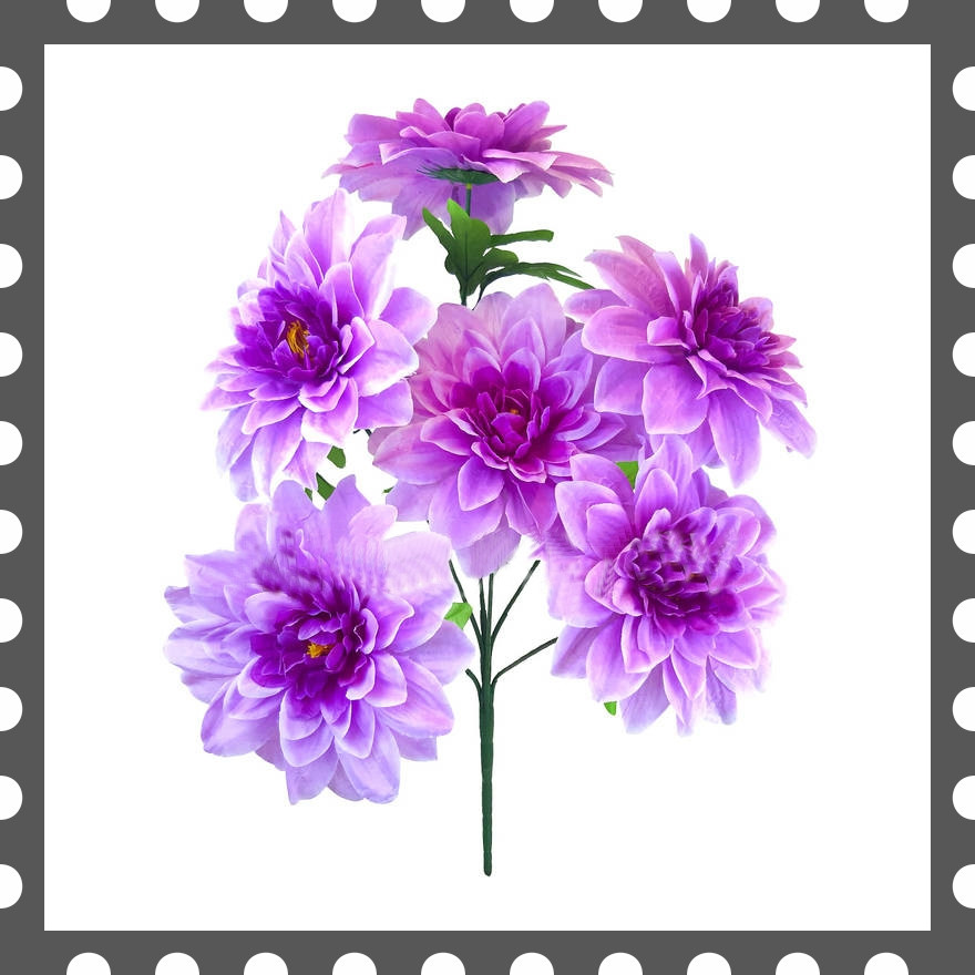 Штучні квіти Букет Хризантеми, 6 голів, 630 мм, фото 1