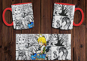 Чашка "Сім смертних гріхів" / Кружка Nanatsu no Taizai №1 Червоний