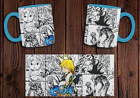 Чашка "Сім смертних гріхів" / Кружка Nanatsu no Taizai №1 Блакитний