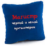 Подушка «Магістр чорної і білої бухгалтерії», 5 кольорів, фото 6