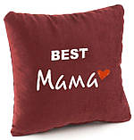 Подушка «Best Мама», оригінальний, незвичайний подарунок мамі, фото 3