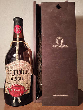 Вино 1984 року Grignolino d'asti Bertol Італія, фото 2