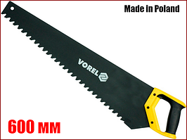 Ножівка по пінобетону 600 мм захисне покриття твердосплавні напайки Vorel 28011