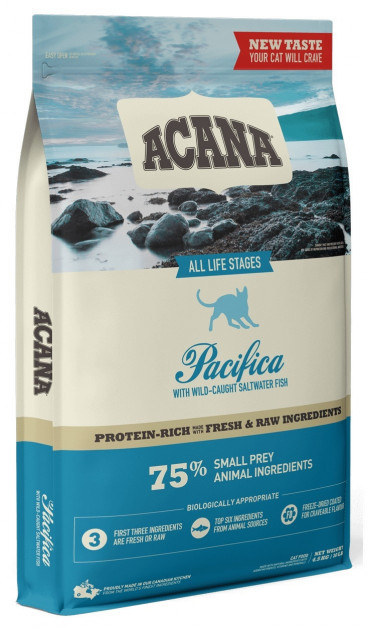 Сухий корм Acana Pacifica Cat (Акана) для кішок і кошенят усіх порід з тихоокеанической рибою 4.5 кг