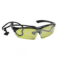 Тактичні окуляри Oakley Single. Жовта балістична лінза + шнур