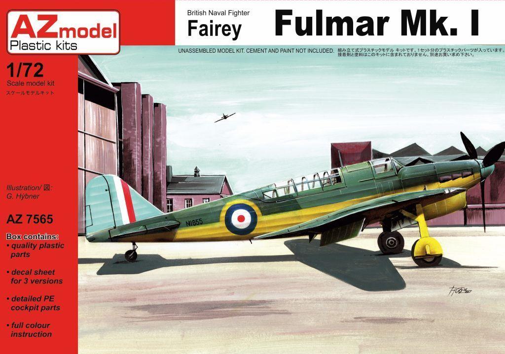Пластикова модель 1/72 AZ model 7565 британський винищувач Fairey Fulmar Mk. I