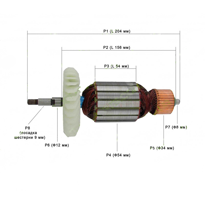 Якір на болгарку Odwerk BWS 230-2350 (204x53)
