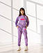 Дитячий спортивний костюм для дівчинки ліловий оптом keep going, фото 3