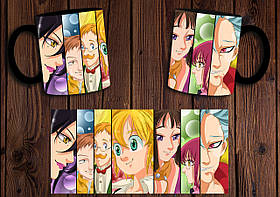 Чашка "Сім смертних гріхів" / Кружка Nanatsu no Taizai №2 Чорний