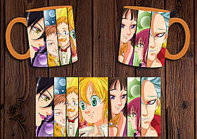 Чашка "Сім смертних гріхів" / Кружка Nanatsu no Taizai №2 Помаранчевий