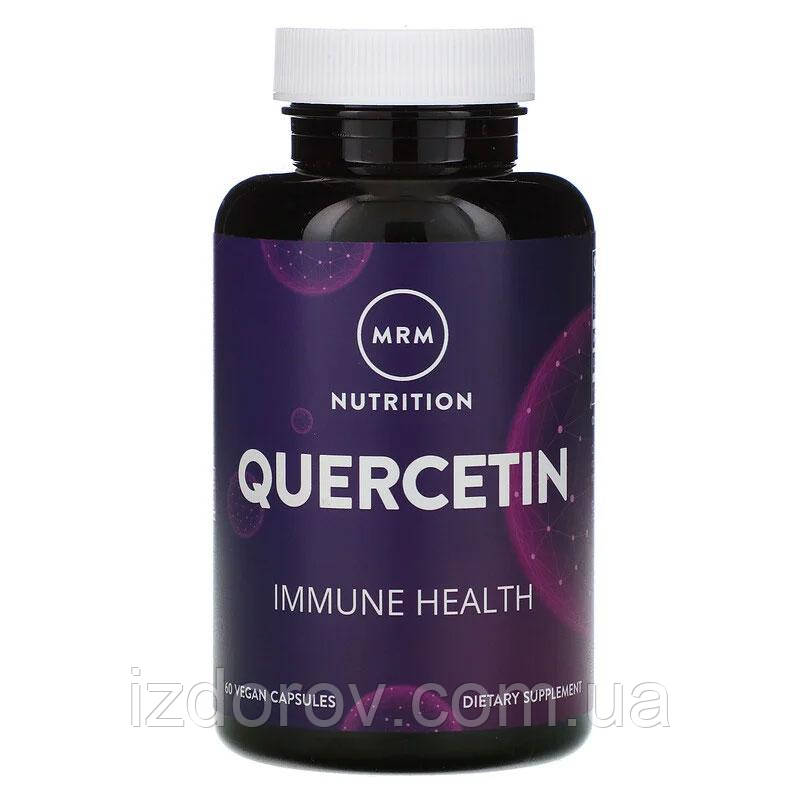 Кверцетин 500 мг MRM Nutrition Quercetin підтримка імунітету та здоров'я судин 60 веганських капсул