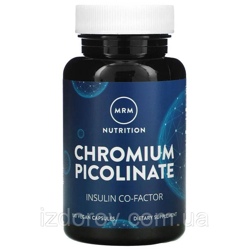 MRM, Nutrition, Хром піколінат 200 мкг, Chromium Picolinate, 100 веганських капсул