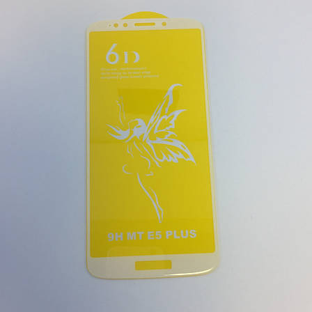 Захисне скло 6D для Moto E5 Plus White, фото 3