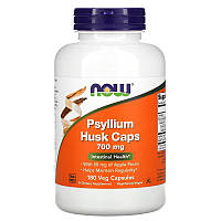Псиллиум 700 мг Now Foods Подорожник молотая шелуха семян для кишечника Psyllium Husk Caps 180 капсул