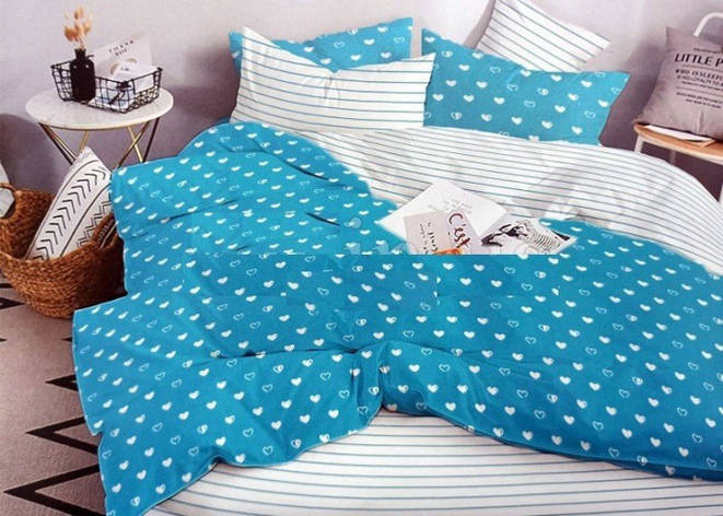 Комплект постільної білизни "Cute Hearts" 357 ТЕП, фото 1