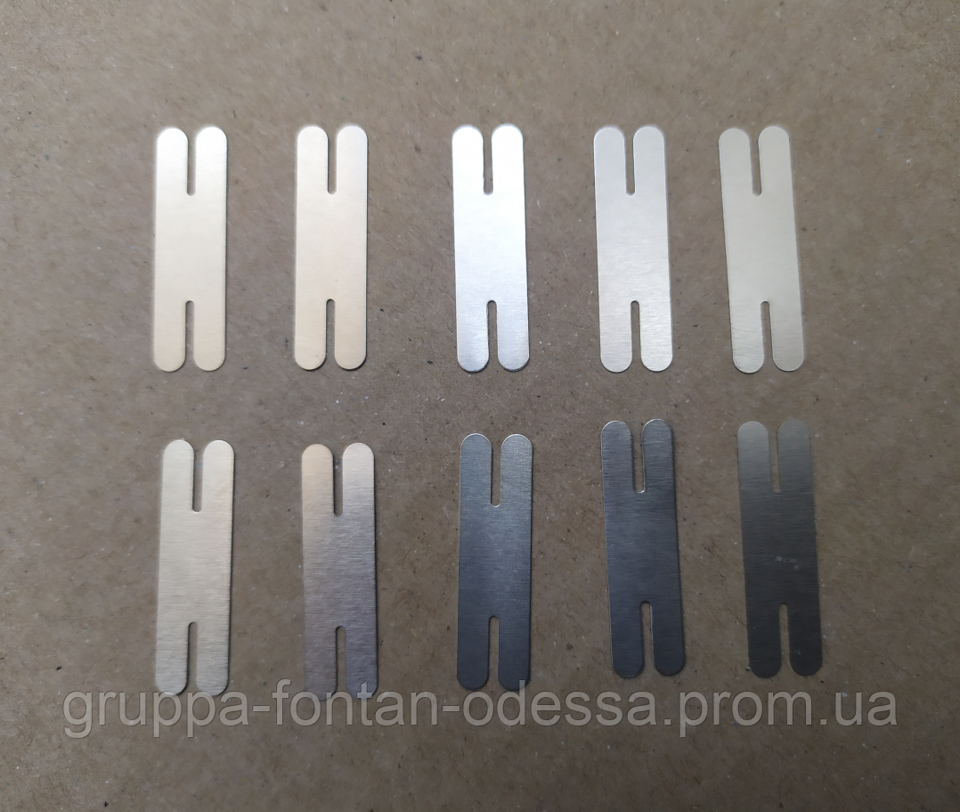 Никелевые пластины контакты 0,2x8x28 мм. для точечной сварки и пайки ...