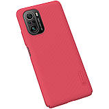 Захисний чохол Nillkin для Xiaomi Redmi K40 / K40 Pro / K40 Pro+ (Super Frosted Shield) Red Червоний, фото 5