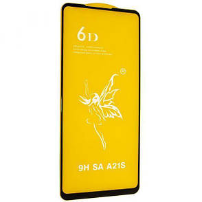 Захисне скло 6D для Samsung A21s Black, фото 1