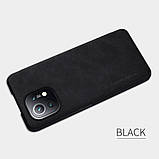 Захисний чохол-книжка Nillkin для Xiaomi Mi 11 (Qin leather case) Black Чорний, фото 6