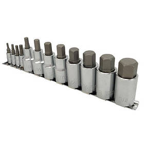 Набір головок-біт шестигранників дюймових TOPTUL 12шт GAAQ1208