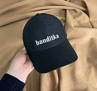 Кепка с надписью " banditka " . Черная с принтом на заказ