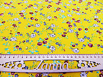 Тканина штапель жовтого кольору "Камелія"