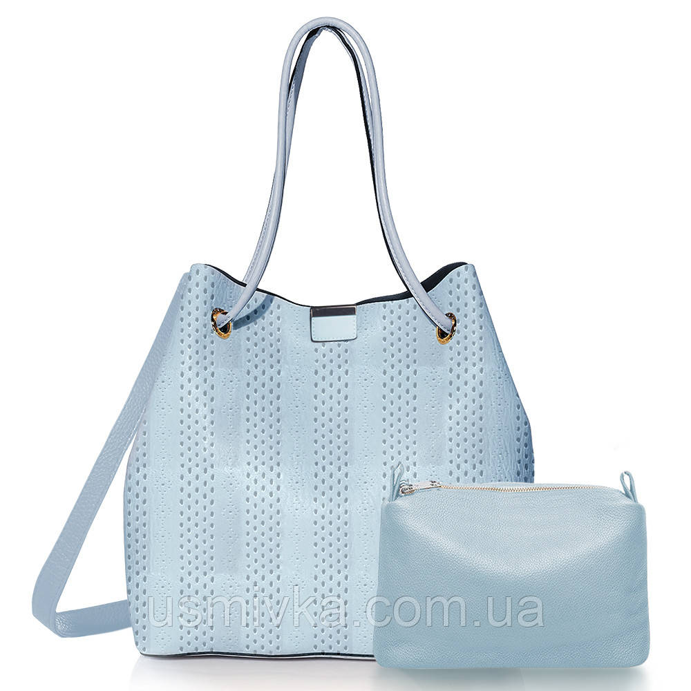 Сумка жіноча Fashion 2 в 1 блакитна 408017Lb