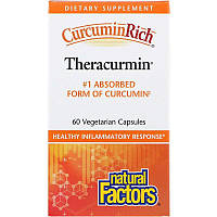 Теракурмин биодоступный куркумин Natural Factors CurcuminRich Theracurmin Curcumin экстракт куркумы 60 капсул