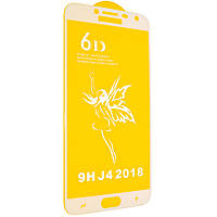 Захисне скло 6D для Samsung J4 2018 White