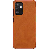 Захисний чохол-книжка Nillkin для Samsung Galaxy A52 4G/5G (Qin leather case) Brown Коричневий, фото 2