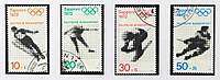 Набір марок Німеччини 1971 р. "XI зимові Олімпійські ігри в Сапоро 1972 г." (4 шт.)