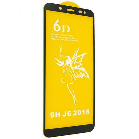 Захисне скло 6D для Samsung J6 2018 Black, фото 1