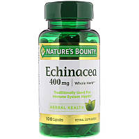 Эхинацея 400 мг Nature's Bounty Echinacea экстракт для повышения иммунитета 100 шт