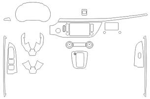 Комплект викройок для салону KIA RIO 2019